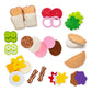 Melissa & Doug Felt Food Sandwich Play Food Set (33 pcs), Orange, 1 Count