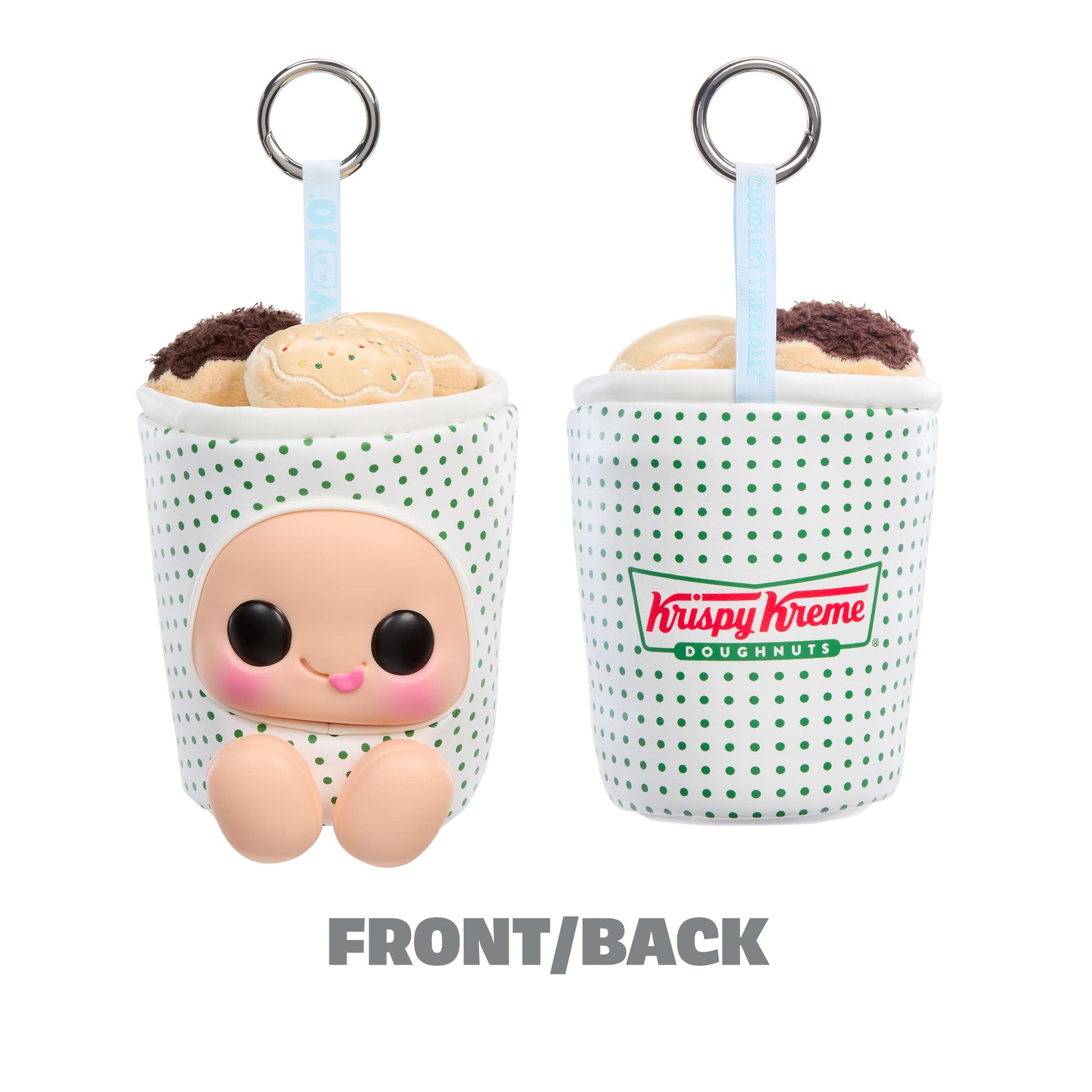 Hyojo and Krispy Kreme™ Doughnuts Series, Blind Box Mixed Material Squishy Collectible, Limited Edition, 3 to Collect, Chocolate Iced, Original Glazed