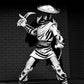 NECA Teenage Mutant Ninja Turtles (Mirage Comics) 1:7 Scale Collectible Action Figure, Elite Foot Ninja Guard Black & White Figure
