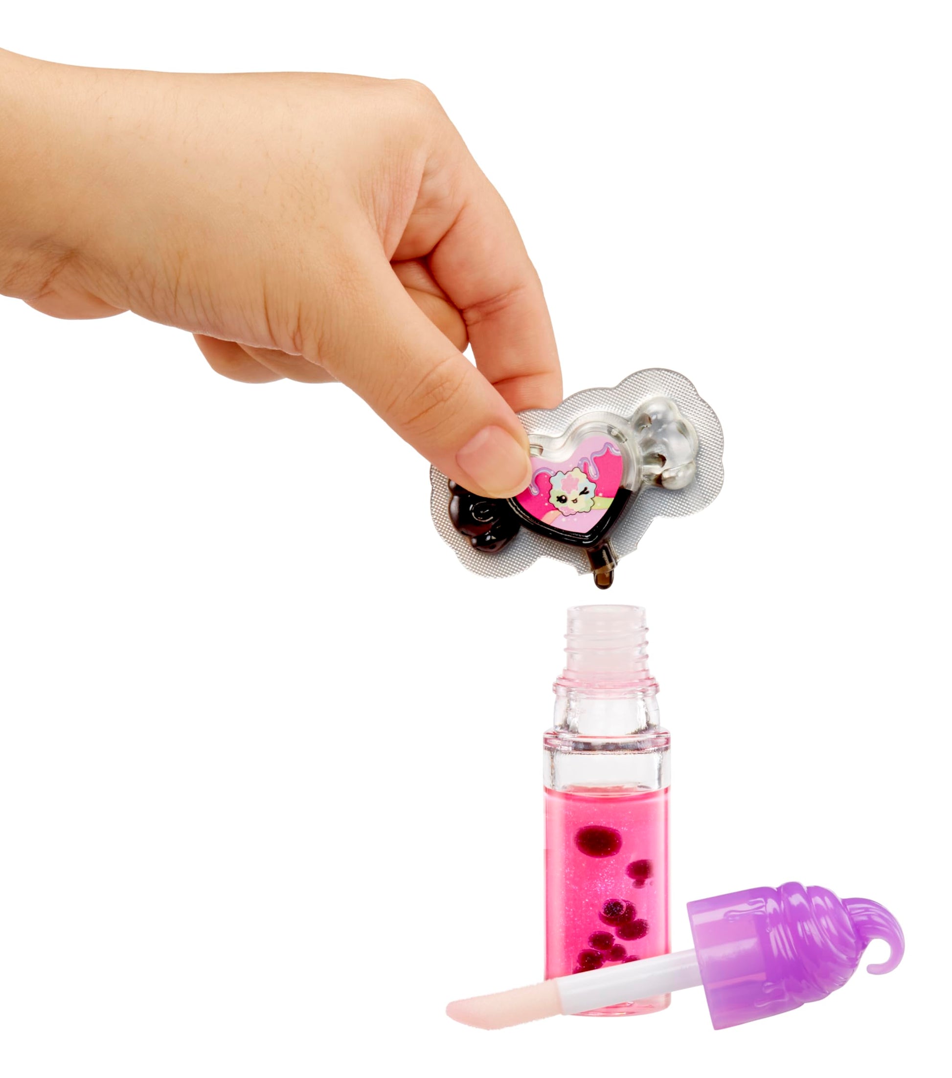 Yummiland Lip Gloss Doll: Sour Sweeties - Astrid Stars Includes DIY Lip Gloss + Removable Keychain, Cosmetic Play, Collectible, Ages 4+