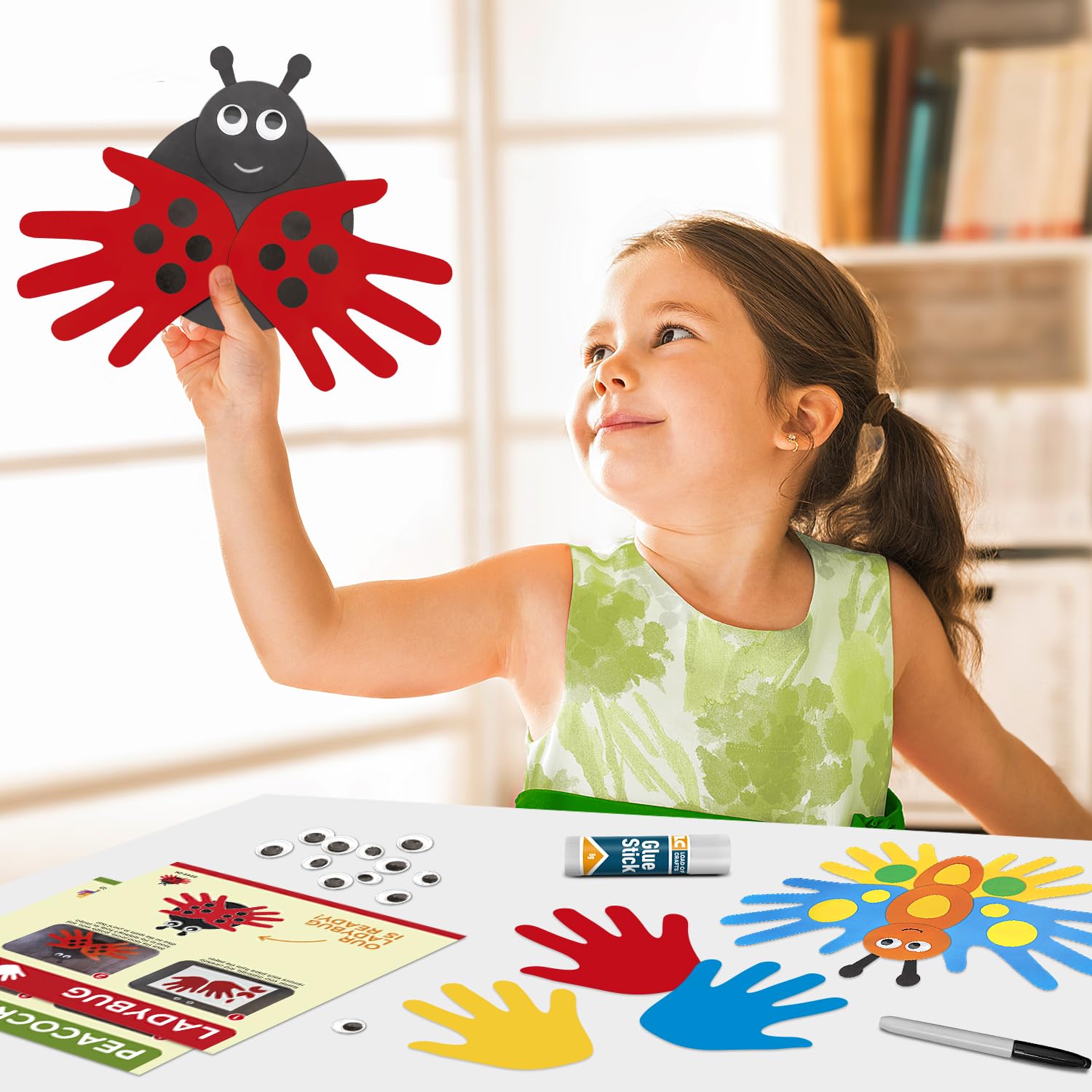 Arts and Crafts Kit for Toddlers Ages 2, 3, 4, 5 Years. Easy Animal Crafts for Kids