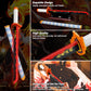 HIGH GODO Demon Anime Sword Building Set, 27in Rengoku Kyoujurou Sword Building Block with Scabbard and Stand, Cosplay Anime Sword Set for Adults