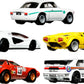 Hot Wheels Premium Car Culture Set of 5 Toy Cars in Collectible Container, Che Figata Die-Cast 1:64 Scale 5-Pack