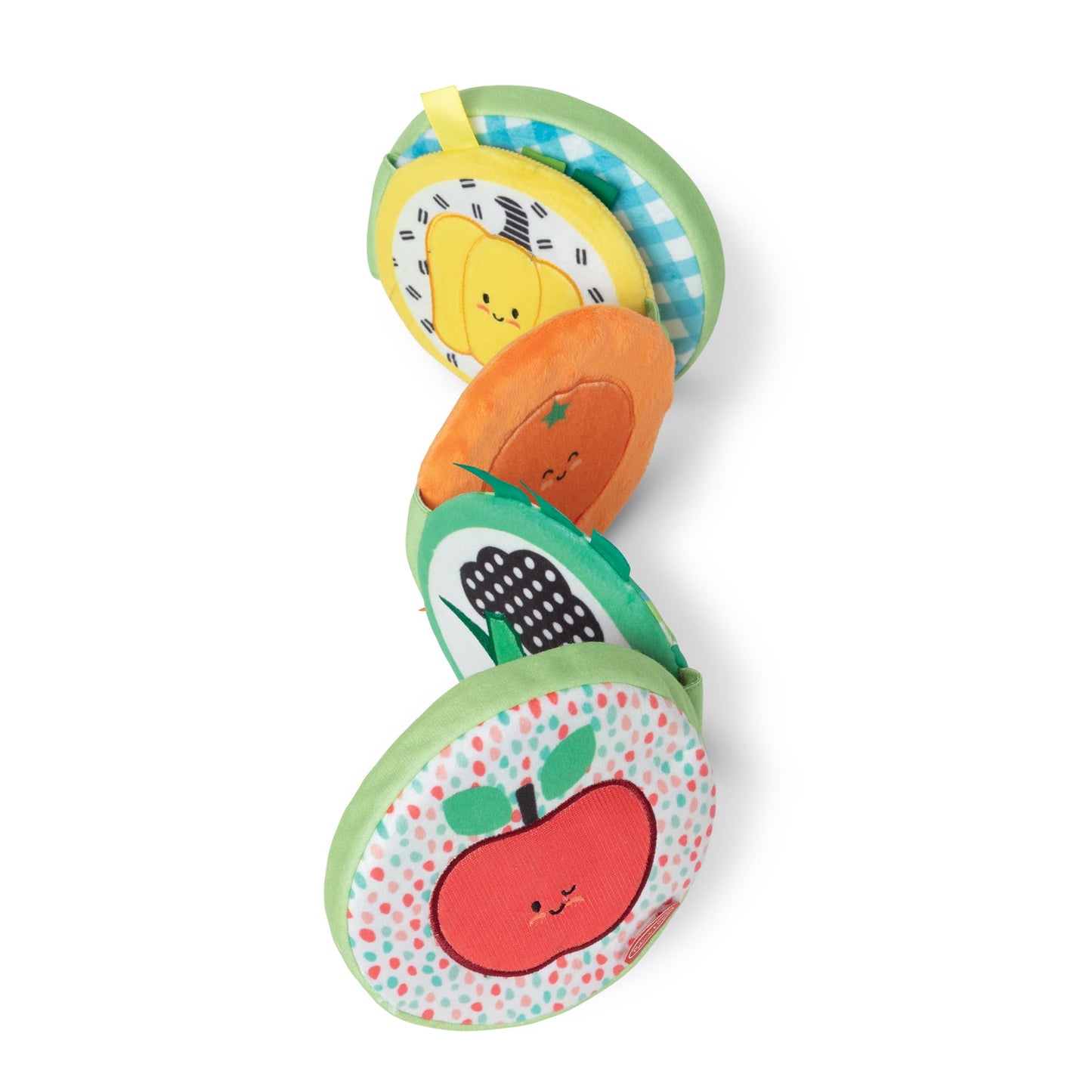 Melissa & Doug Farmers Market Tummy Time Sensory Roller & Soft Baby Book