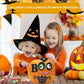Qidiwin Halloween Pumpkin Face Foam Stickers- 16 Packs Decorating Foam Craft Kit Stickers, Party Decoration Foam Stickers, Make Funny Pumpkins Craft