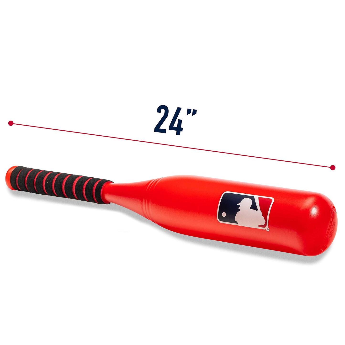Franklin Sports MLB Kids Jumbo Plastic Bat - Red - Backyard Baseball