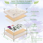 Rhykoka Large Flower Press,11x11 inch (28x28cm) 10 Layers Wooden Flower Pressing Kit for Adults with Storage Bag, Great Gift for DIY Flower Lovers