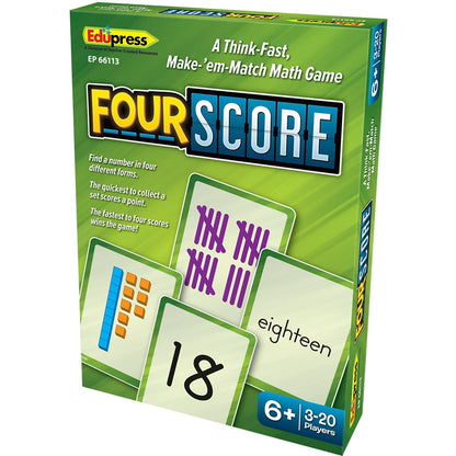Teacher Created Resources Four Score Card Game (EP66113)