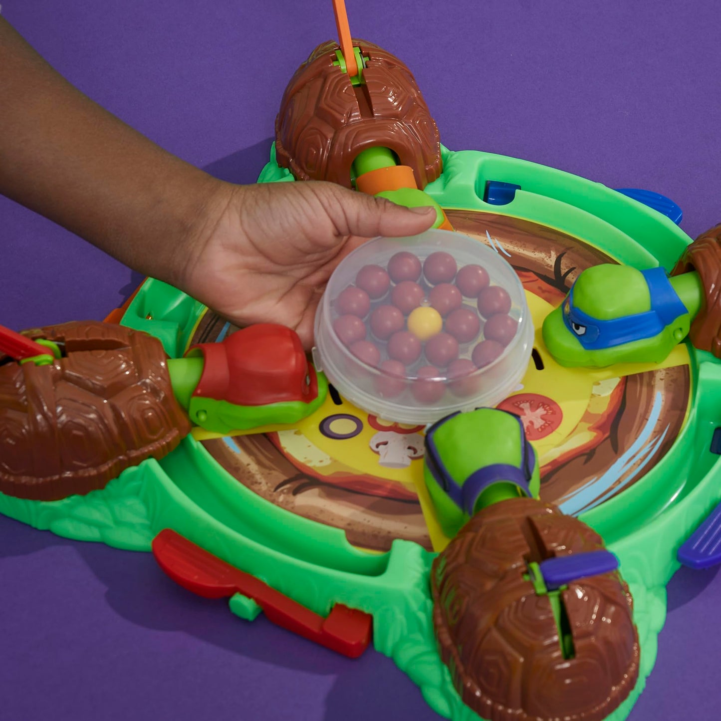 Hungry Hungry Hippos: Teenage Mutant Ninja Turtles Edition Game | Ages 4 and Up | 2 to 4 Players | Kids Board Games | Gifts for Preschoolers | Easter