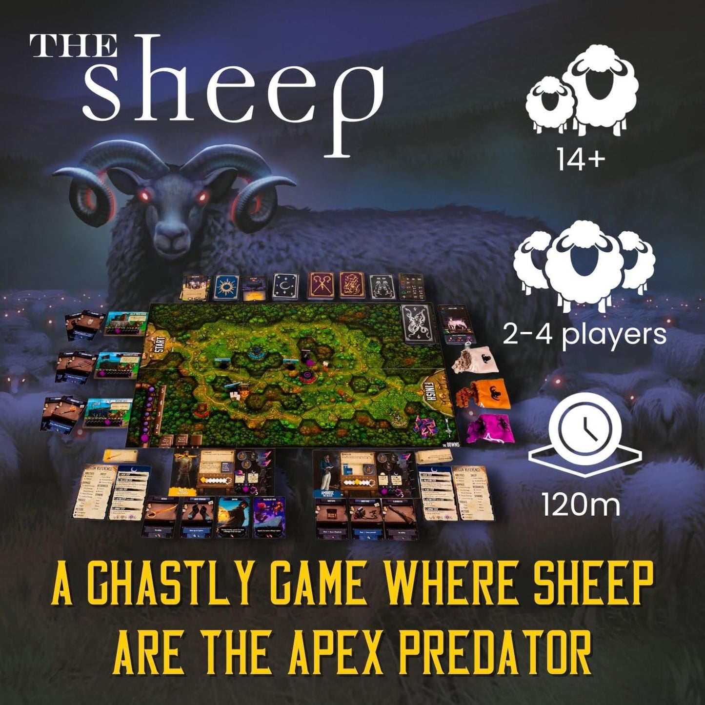 The Sheep Board Game - Co-op Horror Comedy Strategy Game