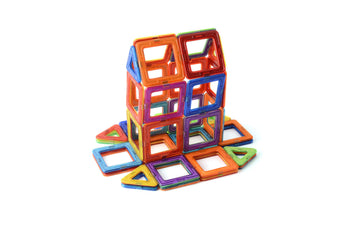 30-Piece Magnetic Tile Building Block Set - STEM Toy for Kids, for Boys & Girls
