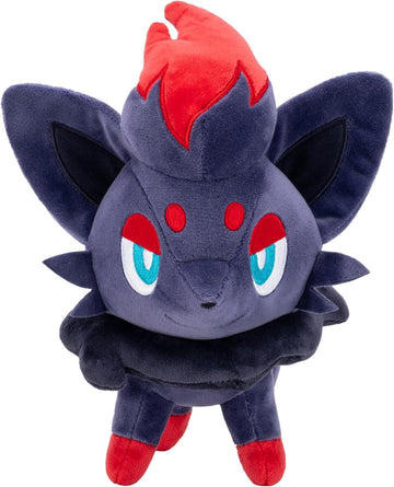 Pokemon: Zorua - 8" Plush Character, Dark-Type Tricky Fox Pokemon, Soft Cuddly Stuffed Animal Figure, Play & Display, Collectible Licensed Anime Toy