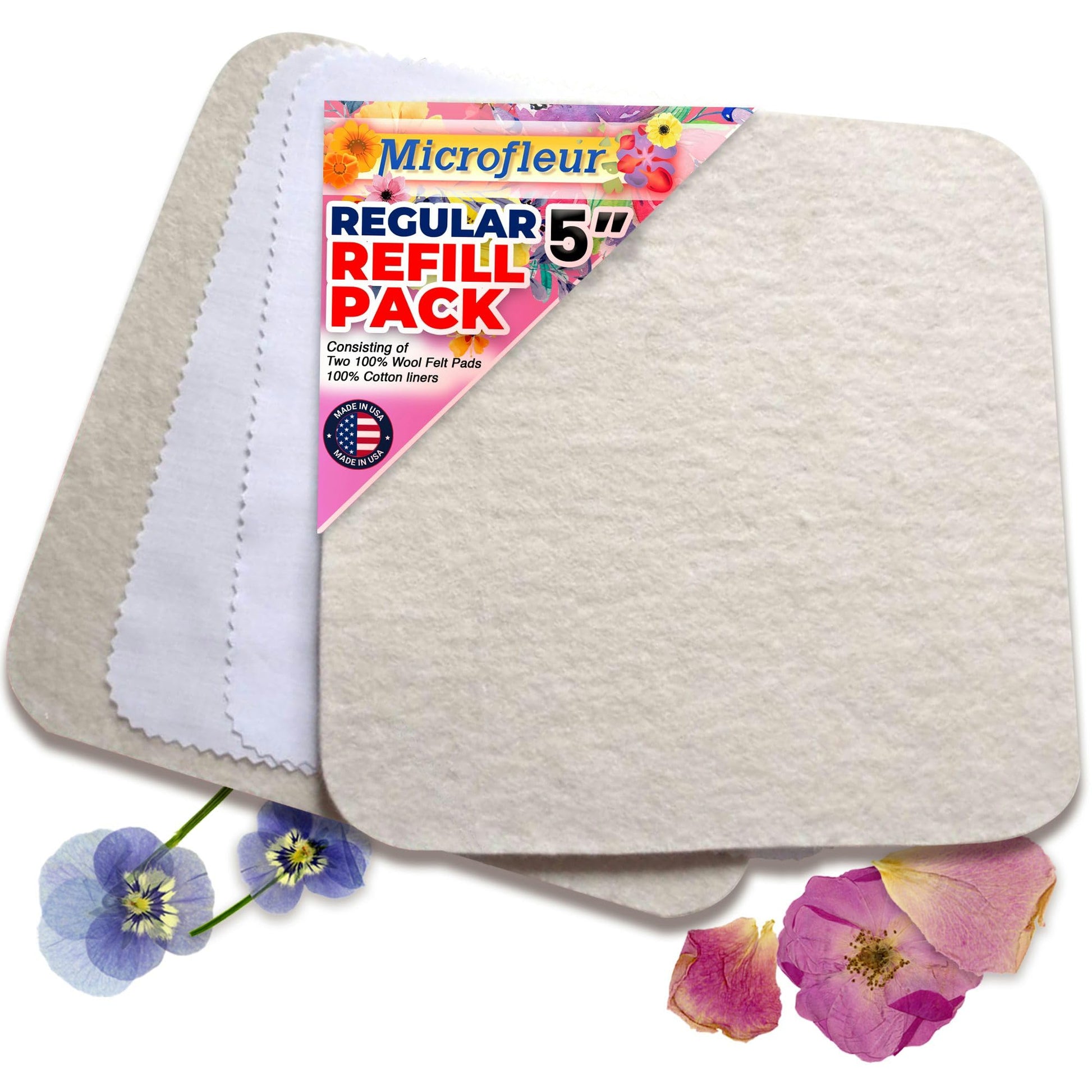 Microfleur Microwave Flower Drying Press Refill Pack - Regular Floral Drying and Pressing, Decorative DIY Art and Craft Making for Plant Lovers