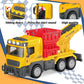 lonfypeng Toddler Construction Trucks, Kids Sand Conveyor Truck with Conveyor Belt & Dumping Function, Push-and-Go Vehicle for Boys Girls Age 3 4 5 6