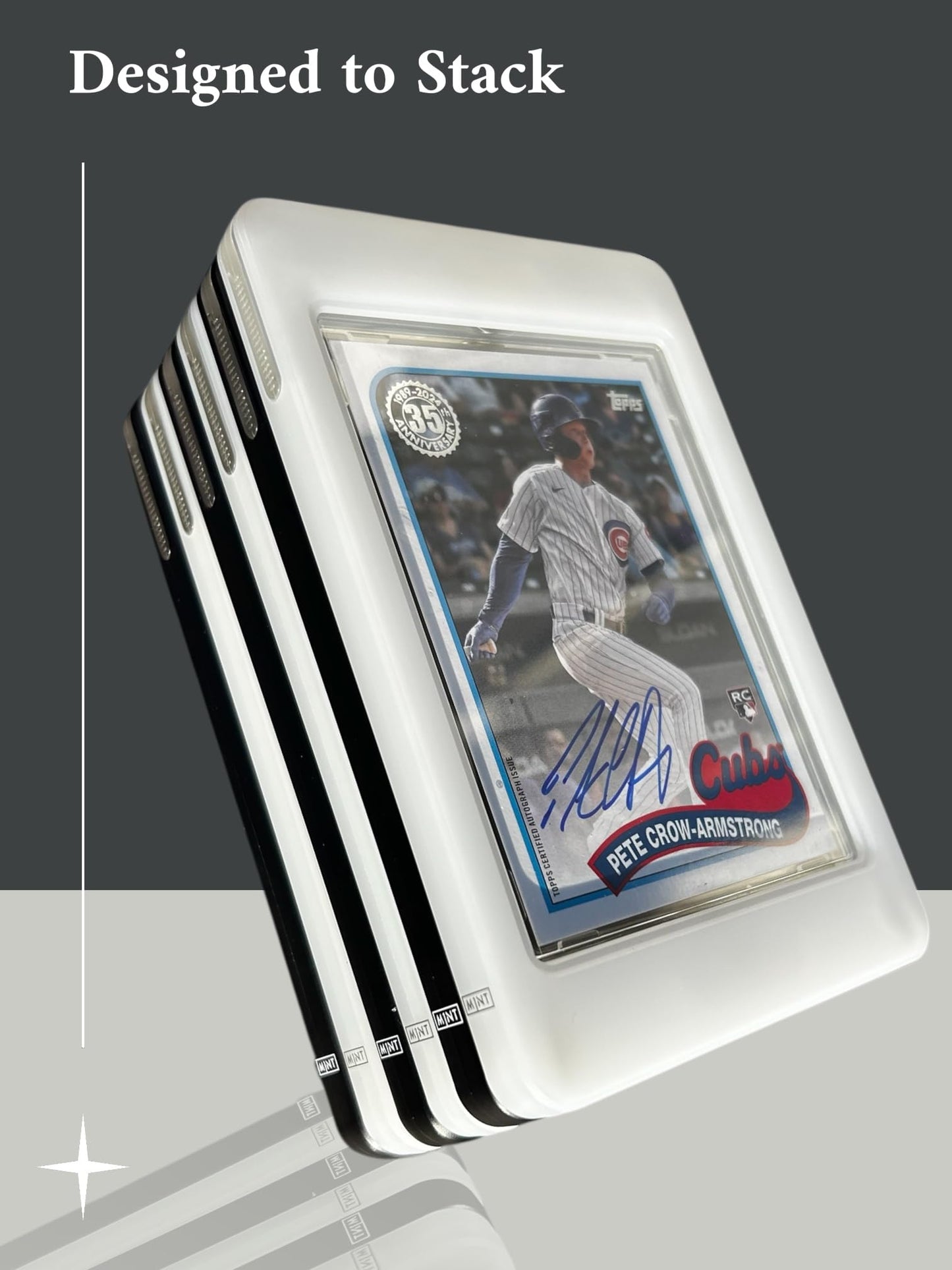 Magnetic Sports Card Holder 35pt - Premium Trading Card Display Case with UV Protection & Slide-Lock Design by M1NT (M1NT Signature)
