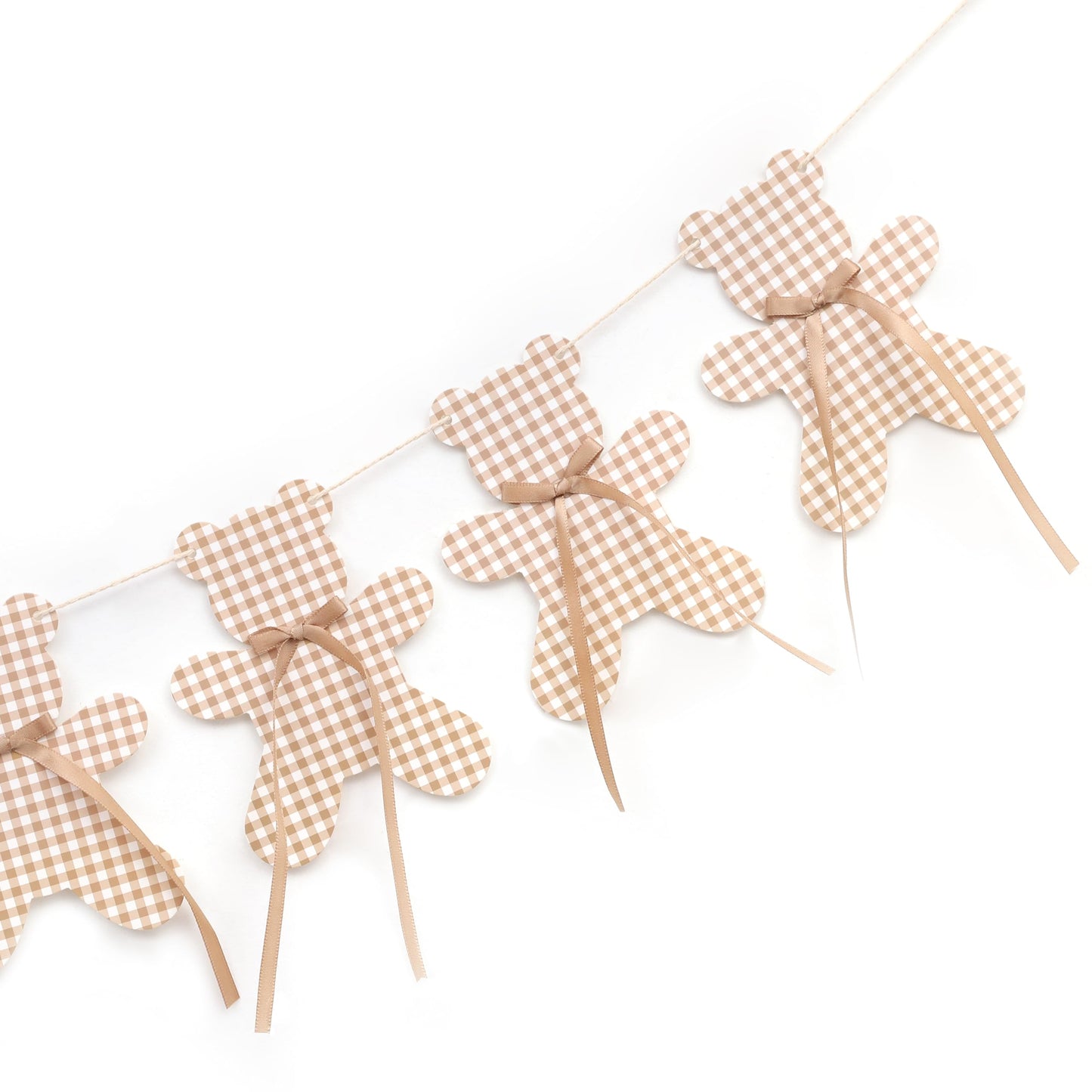 We Can Bearly Wait Garland - Neutral Boho Bear Baby Shower Decor, Teddy Bear Banner, Teddy Bear Birthday Decorations