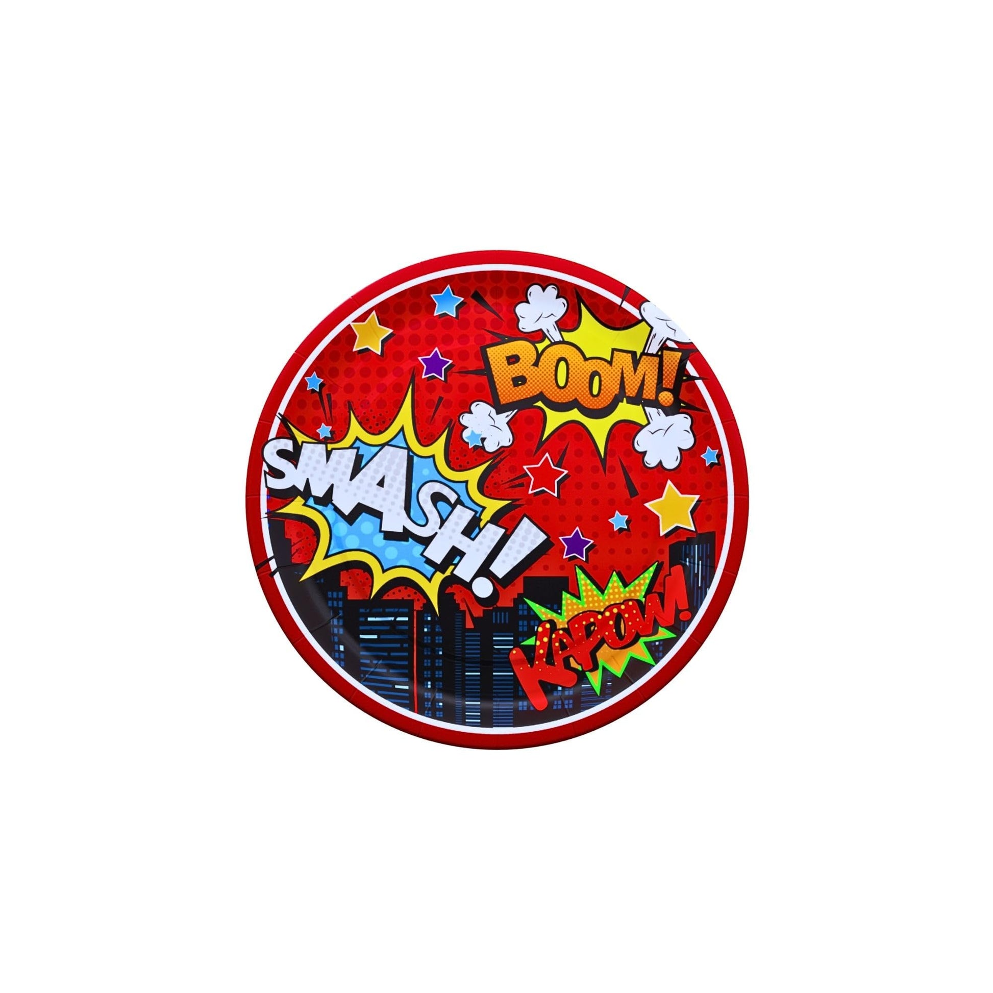 Blue Orchards Superhero Plates and Napkins (52 Pieces for 16 Guests) - Decorations, Super Hero Birthday for Boys, Plates and Napkins Supplies
