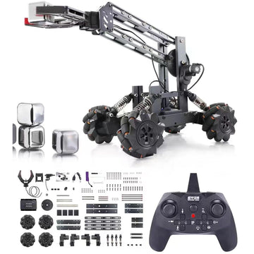 VANLINNY Robotic Arm Kits, DIY Educational Building Set with 4 DOF, Remote Control Toy Set for Boys and Girls 8-14, Science Entry-Level for School