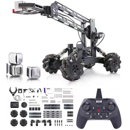VANLINNY Robotic Arm Kits, DIY Educational Building Set with 4 DOF, Remote Control Toy Set for Boys and Girls 8-14, Science Entry-Level for School