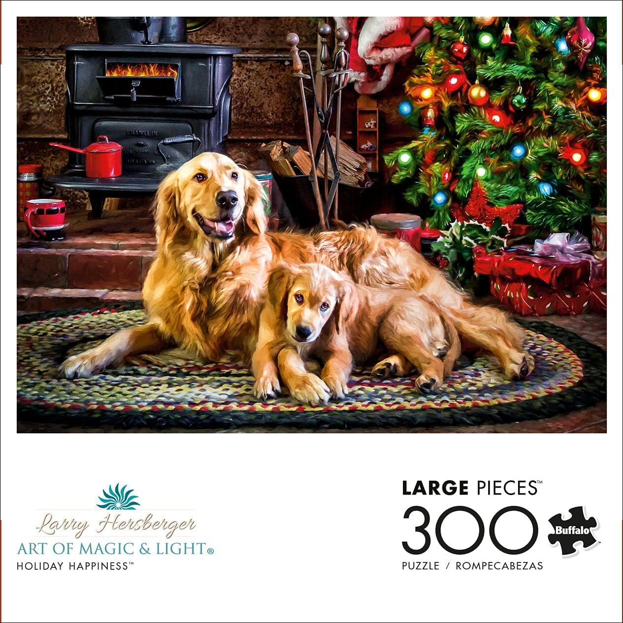 Buffalo Games - Dogs Under the Tree - 300 Large Piece Puzzle for Adults