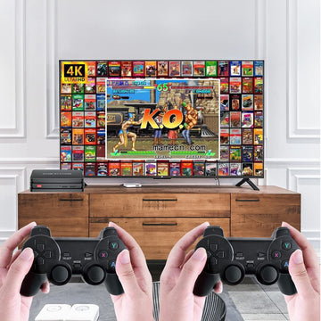 Mini Arcade Game Console Full HD Video Games Box 10000 Games with Two Cable Gamepads