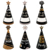 R1chyK1ng 24PCS Happy New Year Party Hats 2026 - New Year’s Eve Paper Cone Hat Party Supplies Decorations