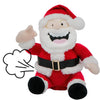 4E's Novelty Animated Santa Claus Plush, Makes Gas Sound, Talking Christmas Bear Plush Toys for Kids 8" Funny Christmas Stuffed Animals Gag Gifts