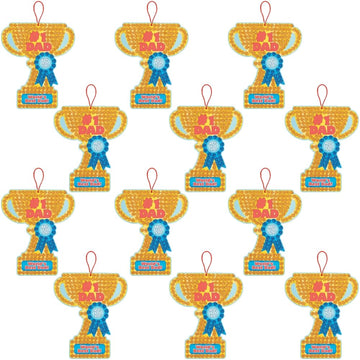 Dad Glitter Foam Mosaic Sign Craft Kit -12 - Crafts for Kids and Fun Home Activities