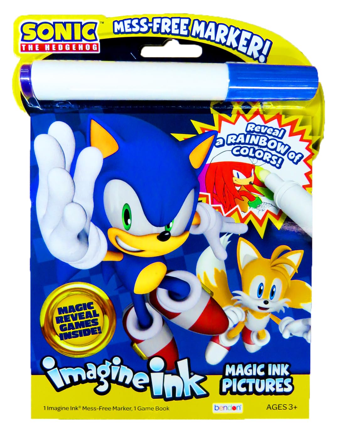Sonic The Hedgehog Coloring Book Set for Kids Ages 4-8 Bundle with Sonic Coloring Book, Activities Sticker Pad and Games for Boys