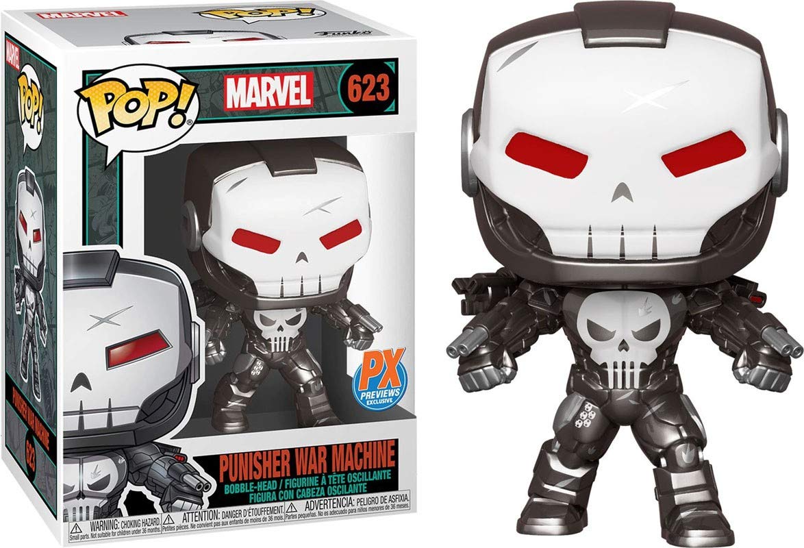 Funko Pop! Marvel: Punisher War Machine Vinyl Figure, Multicolor