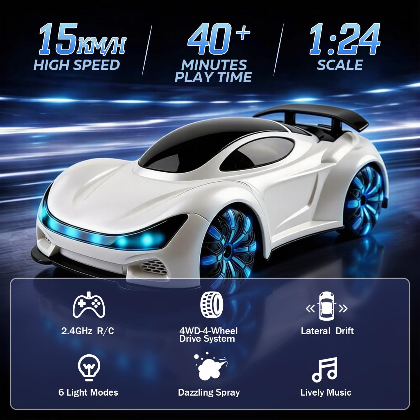 LEFEI Remote Control Car, Gesture Sensing RC Stunt Car