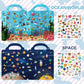 Aannanl Reusable Sticker Book for Toddlers 2-4 Years, 6 Sets of Puffy Sticker Books for Kids Ages 1-3 and 2-4 Years Old Book for Girls and Boys