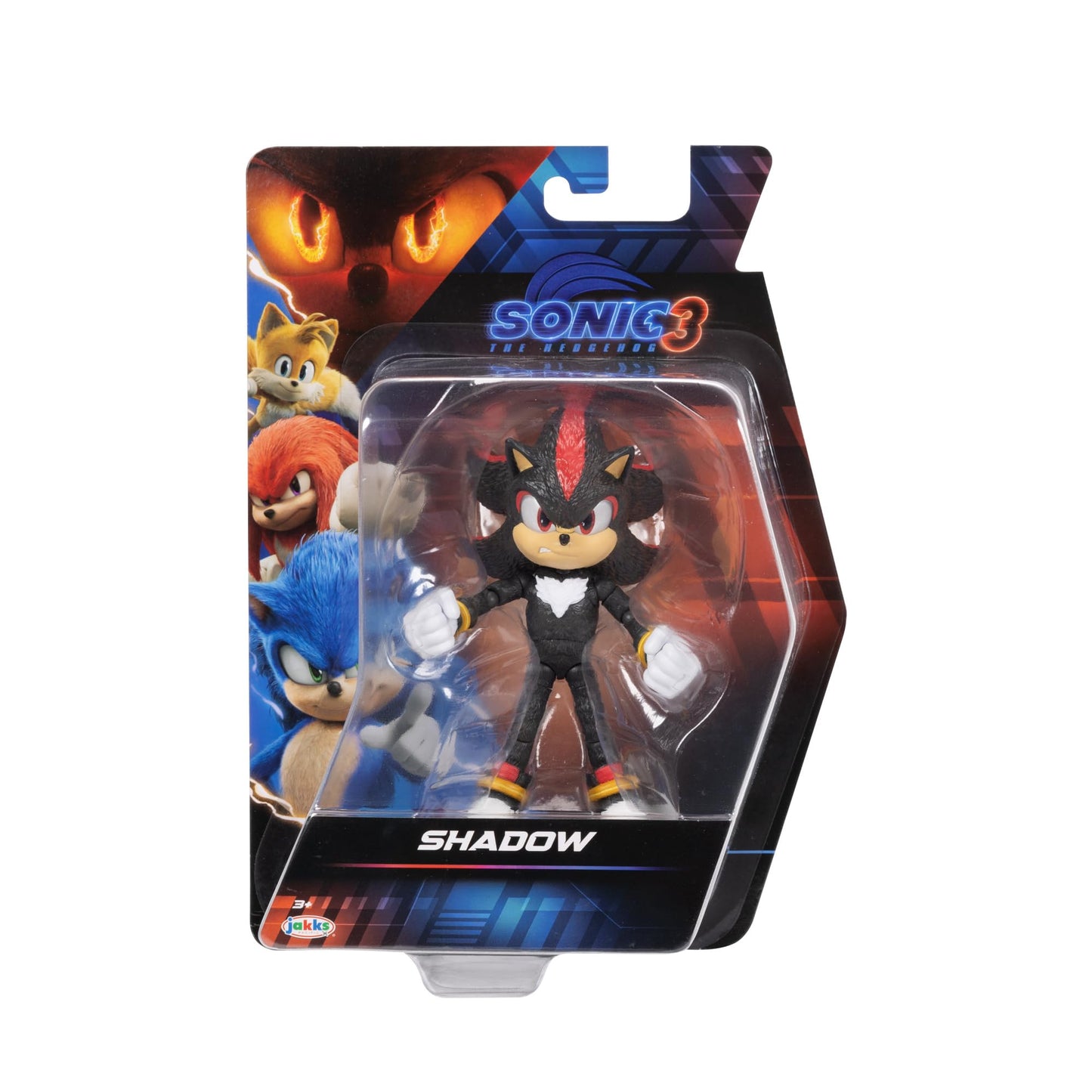 Sonic 3 Movie Action Figures 5-Inch Shadow Collector Toy Figure, Highly Articulated for Boys Girls - Officially Licensed Sonic The Hedgehog 3 Movie