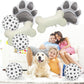 8 Pcs Dog Balloons 30 Inch Bone Foil Balloons Paw Print Balloon Dog Birthday Decorations Grey Dog Paw Balloon Pets Puppy Themed Birthday Party