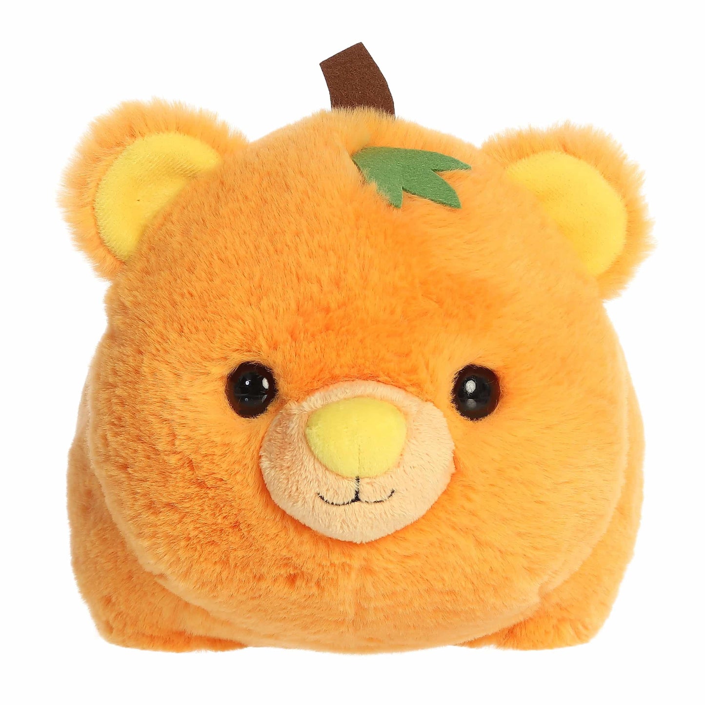 Aurora® Spooky Spudsters™ Patty Pumpkin Bear™ Stuffed Animal - Round Shape Makes for Comforting Cuddles - Perfect for Halloween Decorations and Gifts