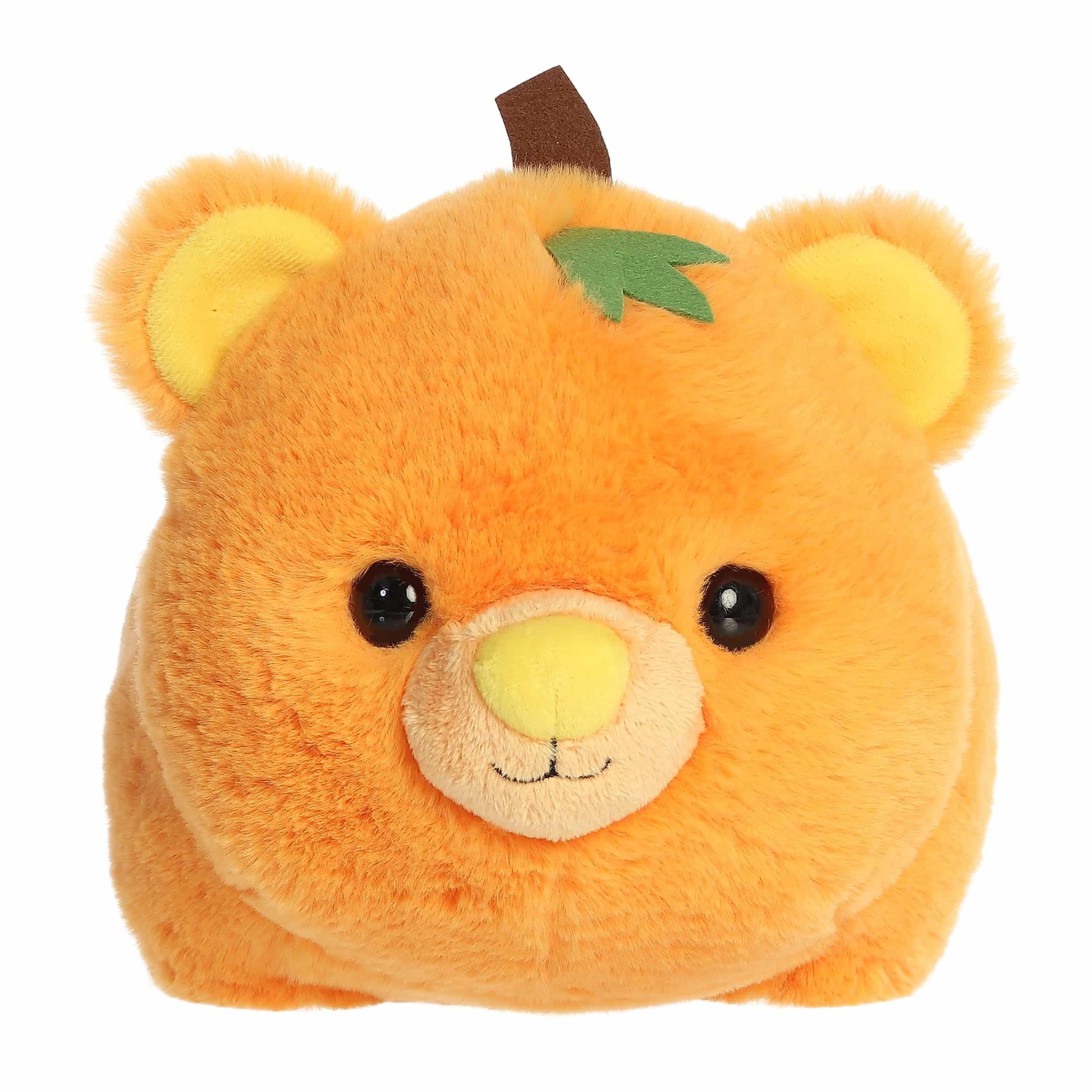 Aurora® Spooky Spudsters™ Patty Pumpkin Bear™ Stuffed Animal - Round Shape Makes for Comforting Cuddles - Perfect for Halloween Decorations and Gifts
