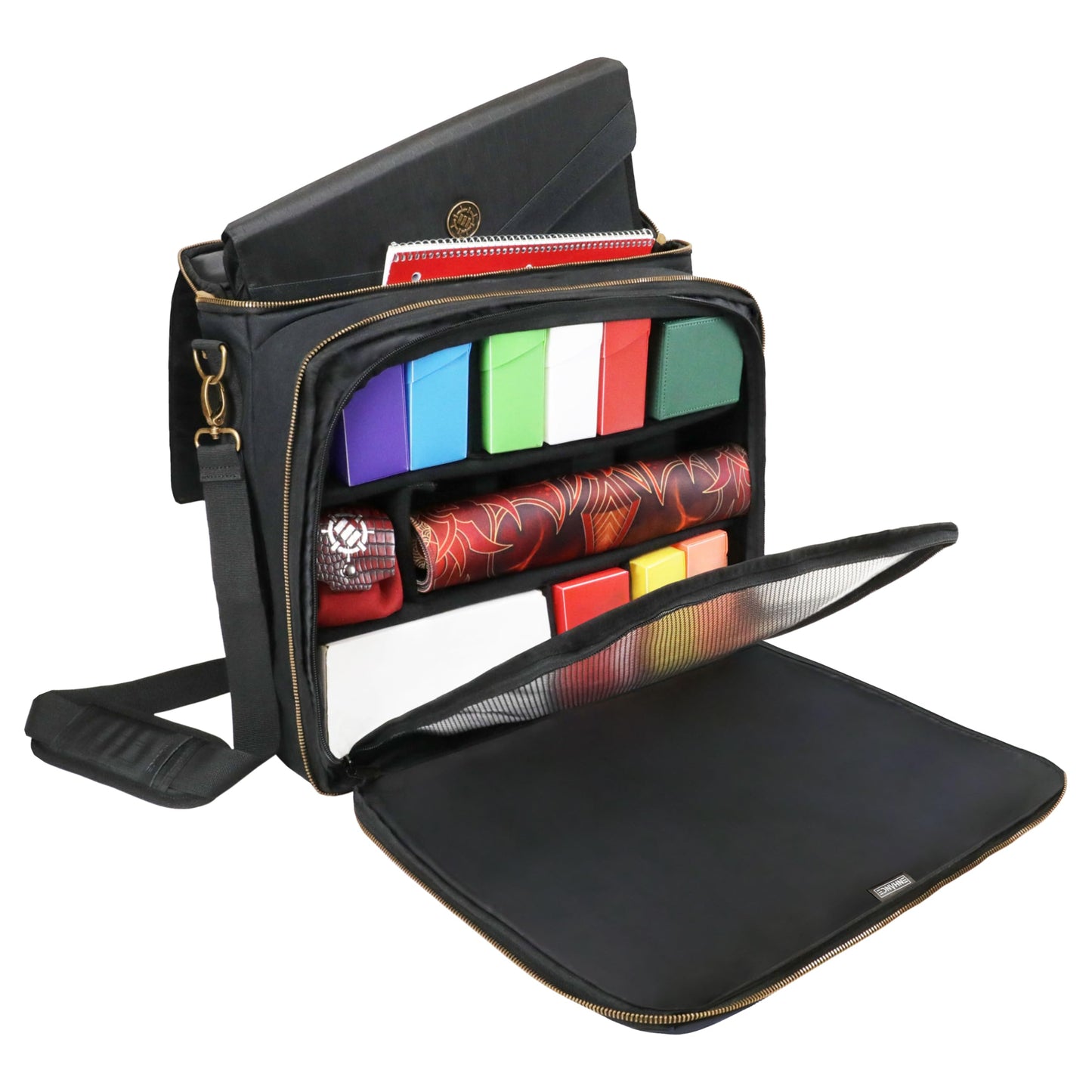 ENHANCE MTG Bag Compatible with Deck Box, Top Loader Binder, MTG Commander Deck & more TCG Trading Card Accessories - Trading Card Travel Bag with