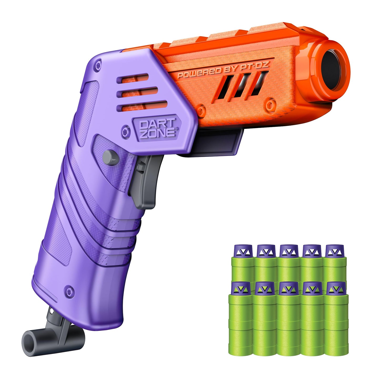 DART ZONE Max Solo Pro Foam Dart Blaster Pistol for Ages 14+