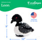 The Petting Zoo Loon Stuffed Animal Plushie, Gifts for Kids, Earth Keeperz Wildlife Animals, Zoologee Black Loon Plush Toy, 12 inches