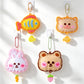 Oagminu 4Pcs Cute Animals DIY Felt Craft Kit Make Your Own Squeaky Keychains, Fun Art & Craft Project for Girls Boys(Animals)