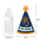 Big Dot of Happiness Blast Off to Outer Space - Cone Happy Birthday Party Hats for Kids and Adults - Set of 8 (Standard Size)