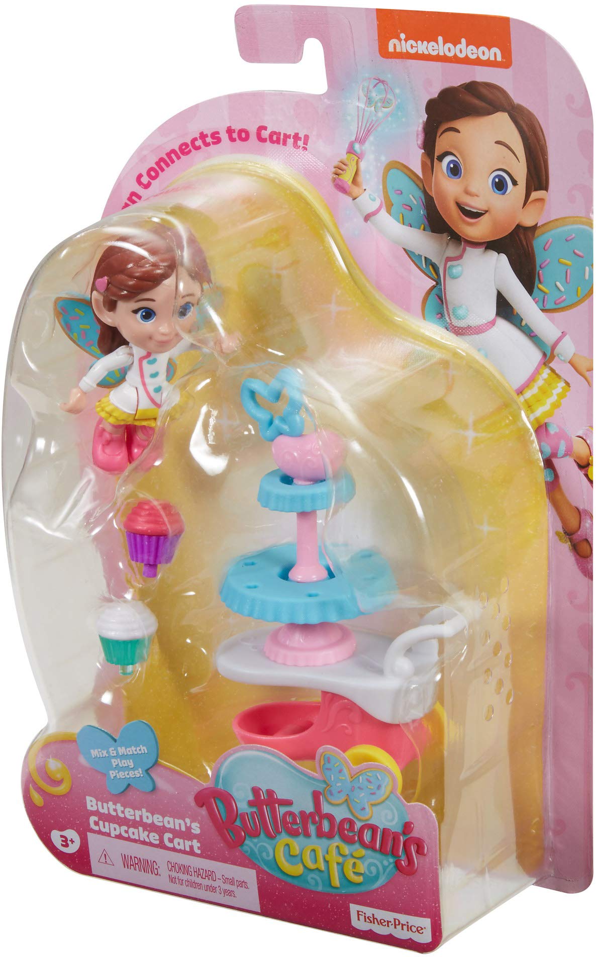 Fisher Price Nickelodeon Butterbean's Cafe Butterbean's Cupcake Cart Figure Set