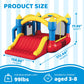 SunSwell Bounce Bouse, 14ft X 13ft Inflatable Bounce Castle with Slide for Kids with Slide for Indoor Outdoor, with Blower, Family Backyard Jumping