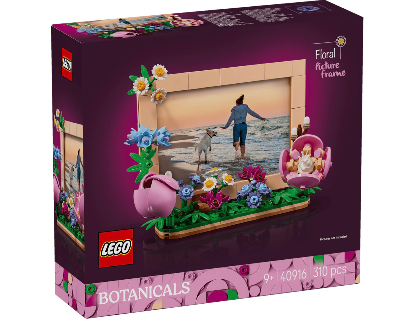 LEGO Botanicals Floral Picture Frame 310-Piece Flower Building Set with Daisy, Rose & Camellia, Decorative Photo Frame Display Gift for Kids Girls &