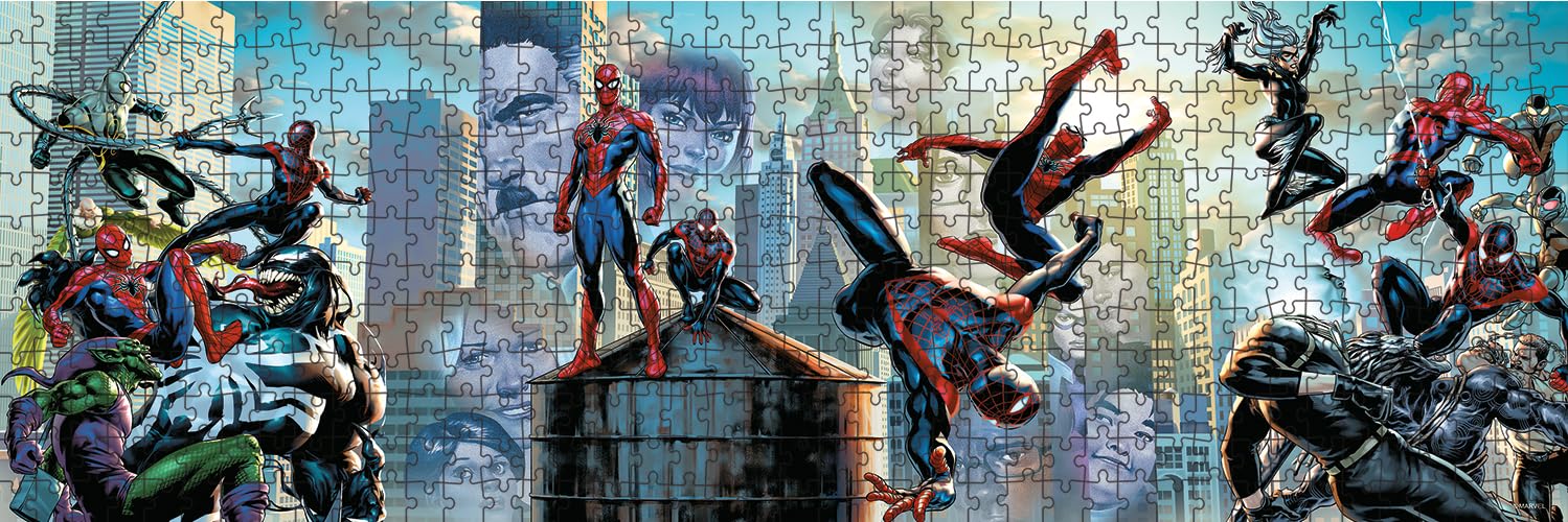 Buffalo Games - Marvel Spider-Man - 4 Pack, 300-500 Piece Jigsaw Puzzles