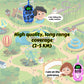 USA-Designed KidzAdventure Rechargeable Walkie Talkies for Kids 2 Pack - 48 Hours Battery 3 Miles Range 22 Channels 2 Way Radio Voice Activation. Best