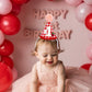 Raoformi Strawberry First Birthday Hat - Berry First Birthday Party Crown, Sweet One Party Celebration Headwear One Party Hat For Boys/Girls