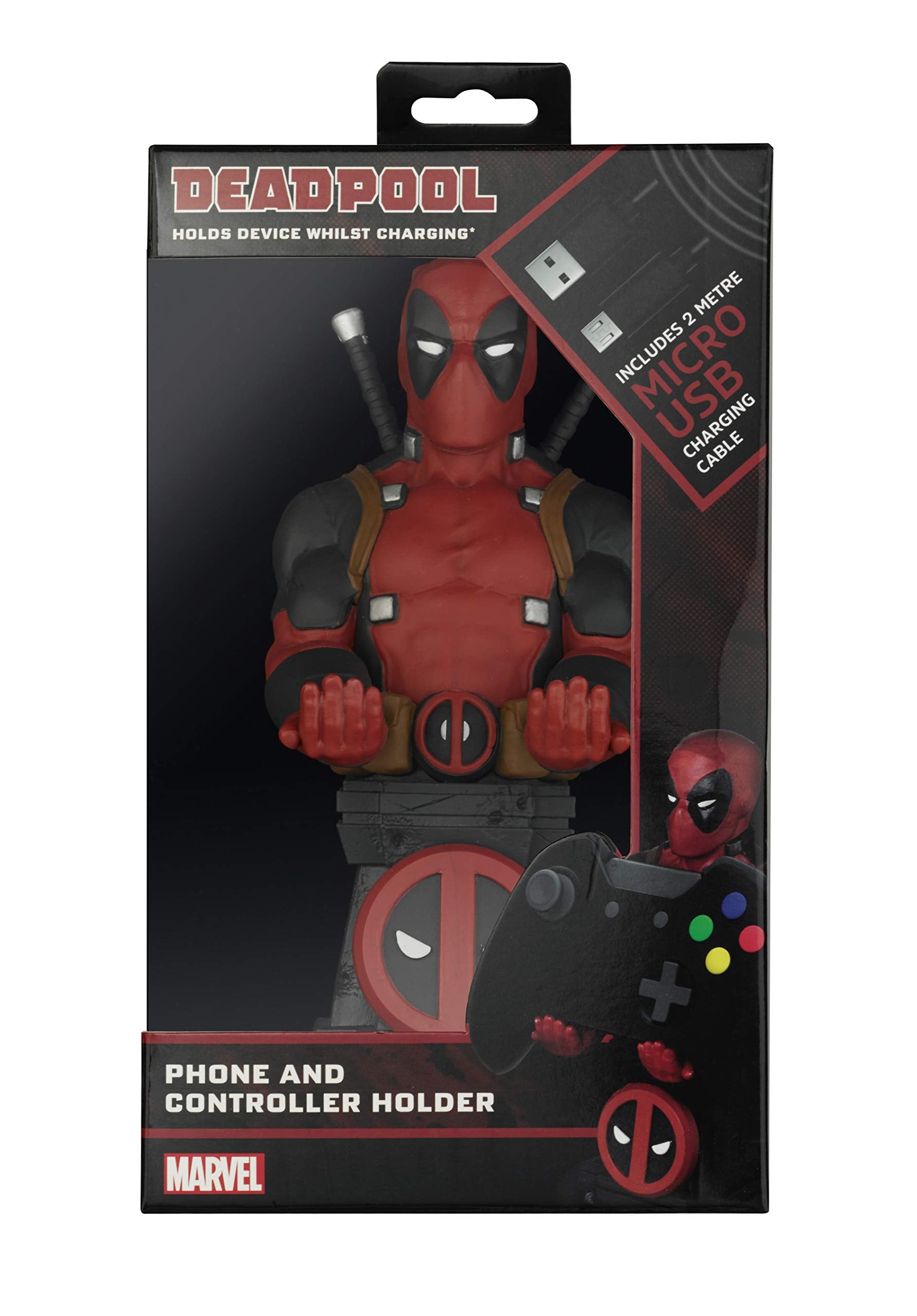 Exquisite Gaming Cable Guy - Marvel Deadpool - Charging Controller and Device Holder - Toy - Xbox 360