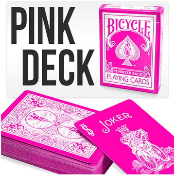 Magic Makers Pink Bicycle Playing Cards Deck