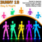 Luminous Titan 13 Action Figures Set, ?5-Pack?3D Printed Toys T Dummy 13
